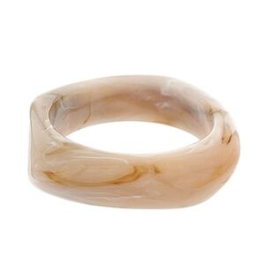 Angled Acrylic Bangle Bracelet